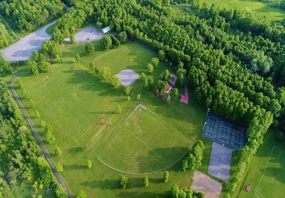 Image Depicts an aerial view of the Glen Walter Regional Park